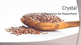  Presentation with seeds of faith - Amazing slide deck having seeds linen seeds or linseeds backdrop and a white colored foreground