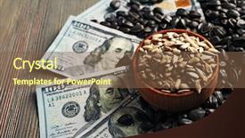  Presentation with wooden christian cross religious concept - Audience pleasing theme consisting of seeds on wooden background agricultural backdrop and a tawny brown colored foreground