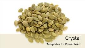  Presentation with traditional chinese medicine - Presentation design with seeds traditional chinese herbal medicine background and a yellow colored foreground