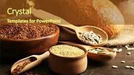  Presentation with oil seeds - Cool new presentation with seeds with bread and oil backdrop and a tawny brown colored foreground