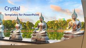  Presentation with sri lanka - Presentation with seema malaka temple on beira background and a  colored foreground