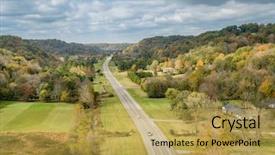  Presentation with tennessee - Colorful PPT theme enhanced with seen from double arch bridge backdrop and a yellow colored foreground