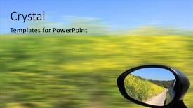  Presentation with blurred flowers - Audience pleasing PPT layouts consisting of plastic beer pong cups and backdrop and a tawny brown colored foreground