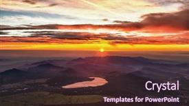  Presentation with mount fuji - Cool new slides with seen from the mount fuji backdrop and a wine colored foreground
