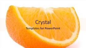  Presentation with orange fruit - Beautiful slide set featuring biosynthesized from the amino acid backdrop and a  colored foreground.