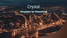  Presentation with aqueduct - Cool new slides with segovia-ancient-roman-aqueduct-aerial backdrop and a tawny brown colored foreground