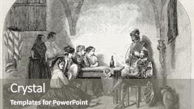  Presentation with old man - PPT layouts consisting of dirty dancing - old illustration of man background and a gray colored foreground