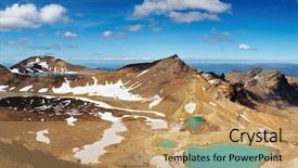  Presentation with seismic - Slide deck having cooking - healthy eating picnic outdoors spring background and a tawny brown colored foreground