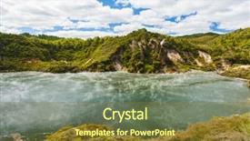  Presentation with seismic - Presentation design consisting of seismic - frying pan lake is background and a tawny brown colored foreground