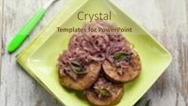  Presentation with sage - Audience pleasing PPT layouts consisting of seitan-with-onions-and-sage backdrop and a soft green colored foreground