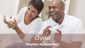  Presentation with african american black couple - Audience pleasing theme consisting of seks - african american couple man backdrop and a coral colored foreground