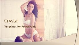  Presentation with sex - Amazing slide deck having seks - couple in bedroom having sex backdrop and a cream colored foreground