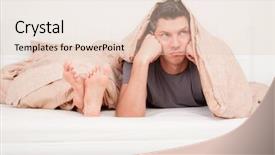  Presentation with upset - PPT theme featuring seks - upset frustrated and bored couple background and a lemonade colored foreground