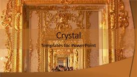  Presentation with russia - Colorful presentation theme enhanced with sele - katherine's palace corridor in tsarskoe backdrop and a gold colored foreground
