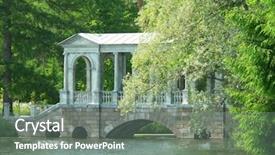  Presentation with st petersburg russia landmarks - Colorful PPT theme enhanced with sele - old bridge in tsarskoye selo backdrop and a gray colored foreground