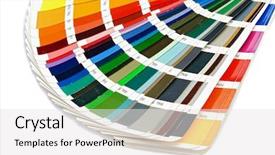  Presentation with color - Cool new PPT theme with selecting option - color palette extended backdrop and a white colored foreground