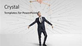  Presentation with lines - Cool new presentation design with selection effective - marionette businessman with doodle lines backdrop and a light gray colored foreground