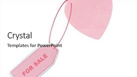  Presentation with saying - Presentation theme having selection identification - heart attached to tag saying background and a  colored foreground