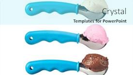  Presentation with strawberry ice cream - PPT layouts enhanced with selection-of-chocolate-strawberry background and a arctic colored foreground