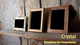  Presentation with empty - Audience pleasing PPT layouts consisting of selection of empty blank picture backdrop and a tawny brown colored foreground