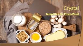  Presentation with vitamin - Presentation theme having selection-of-good-vitamin-d background and a violet colored foreground