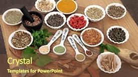  Presentation with men health - Presentation design consisting of selection used in herbal health background and a tawny brown colored foreground