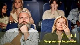  Presentation with focus - Theme having selective-focus-of-mature-caucasian background and a tawny brown colored foreground