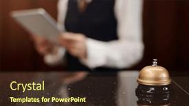  Presentation with lounge - Slide set enhanced with selective-focus-on-bell background and a tawny brown colored foreground