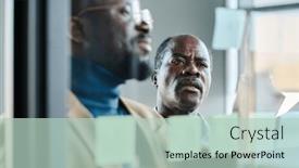  Presentation with goals - Presentation enhanced with selective-focus-on-face background and a mint green colored foreground