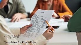  Presentation with muslim - Slides consisting of selective-focus-on-hands background and a coral colored foreground