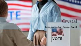  Presentation with canada electoral reform - Presentation theme enhanced with selective-focus-on-member background and a light blue colored foreground