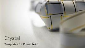  Presentation with reflection - Cool new theme with selective-focus-on-ribbon-ketupat backdrop and a light gray colored foreground