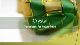  Presentation with marble - PPT layouts enhanced with selective-focus-on-ribbon-ketupat background and a forest green colored foreground