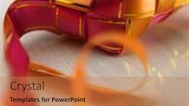  Presentation with marble - Cool new PPT layouts with selective-focus-on-ribbon-ketupat backdrop and a coral colored foreground