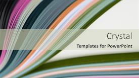  Presentation with abstract wave - Presentation theme consisting of selective-soft-focus-abstract-color background and a soft green colored foreground