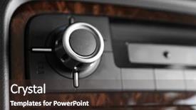  Presentation with car air conditioning - Amazing PPT theme having selector - air conditioning control panel backdrop and a tawny brown colored foreground