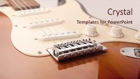  Presentation with electric guitar - Cool new presentation theme with selector - electric guitar wide angle vintage backdrop and a lemonade colored foreground