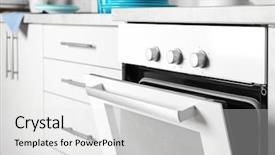  Presentation with electrical energy electric power lines - PPT theme enhanced with selector - modern electrical white oven background and a  colored foreground