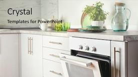  Presentation with electrical - PPT layouts with selector - modern electrical white oven background and a  colored foreground