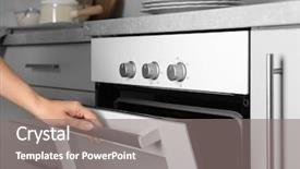  Presentation with electric pole electrical power poles - Audience pleasing PPT layouts consisting of selector - young woman opening modern electrical backdrop and a gray colored foreground