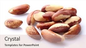  Presentation with brazil - PPT theme having selenium - brazil nuts in closeup background and a  colored foreground