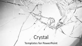  Presentation with broken glass - PPT theme with selenium - broken glass in clear black background and a white colored foreground