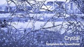  Presentation with dark blue - Audience pleasing presentation design consisting of selenium - broken window dark blue toned backdrop and a ocean colored foreground
