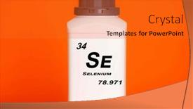  Presentation with chemical plastic - Slide set having selenium-se-chemical-element background and a gold colored foreground