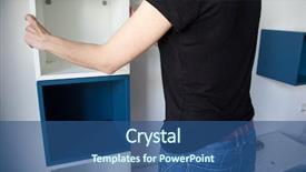  Presentation with assembling wooden furniture furniture - Theme having self assembly - assembling flat pack furniture background and a  colored foreground