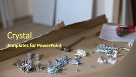  Presentation with flat - Cool new slides with self assembly - assembling flat pack furniture backdrop and a  colored foreground