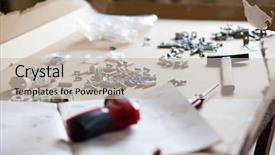  Presentation with assembling wooden furniture furniture - Colorful presentation design enhanced with self assembly - assembling flat pack furniture backdrop and a  colored foreground