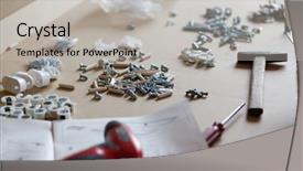  Presentation with furniture - Audience pleasing slide set consisting of self assembly - assembling flat pack furniture backdrop and a  colored foreground