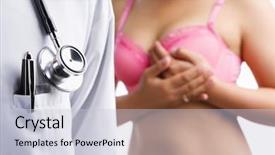  Presentation with breast cancer - Amazing PPT theme having self awareness - doctor and woman on pink backdrop and a lemonade colored foreground