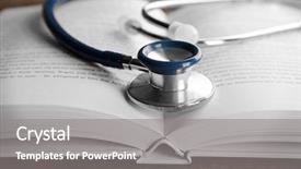  Presentation with open book - Amazing PPT layouts having self care - stethoscope with open book backdrop and a gray colored foreground